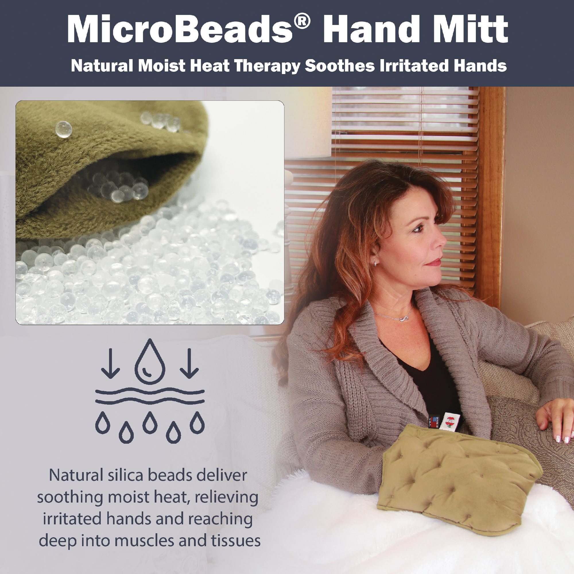 MicroBeads Arthritis Mitt Moist Heat Therapy Pack