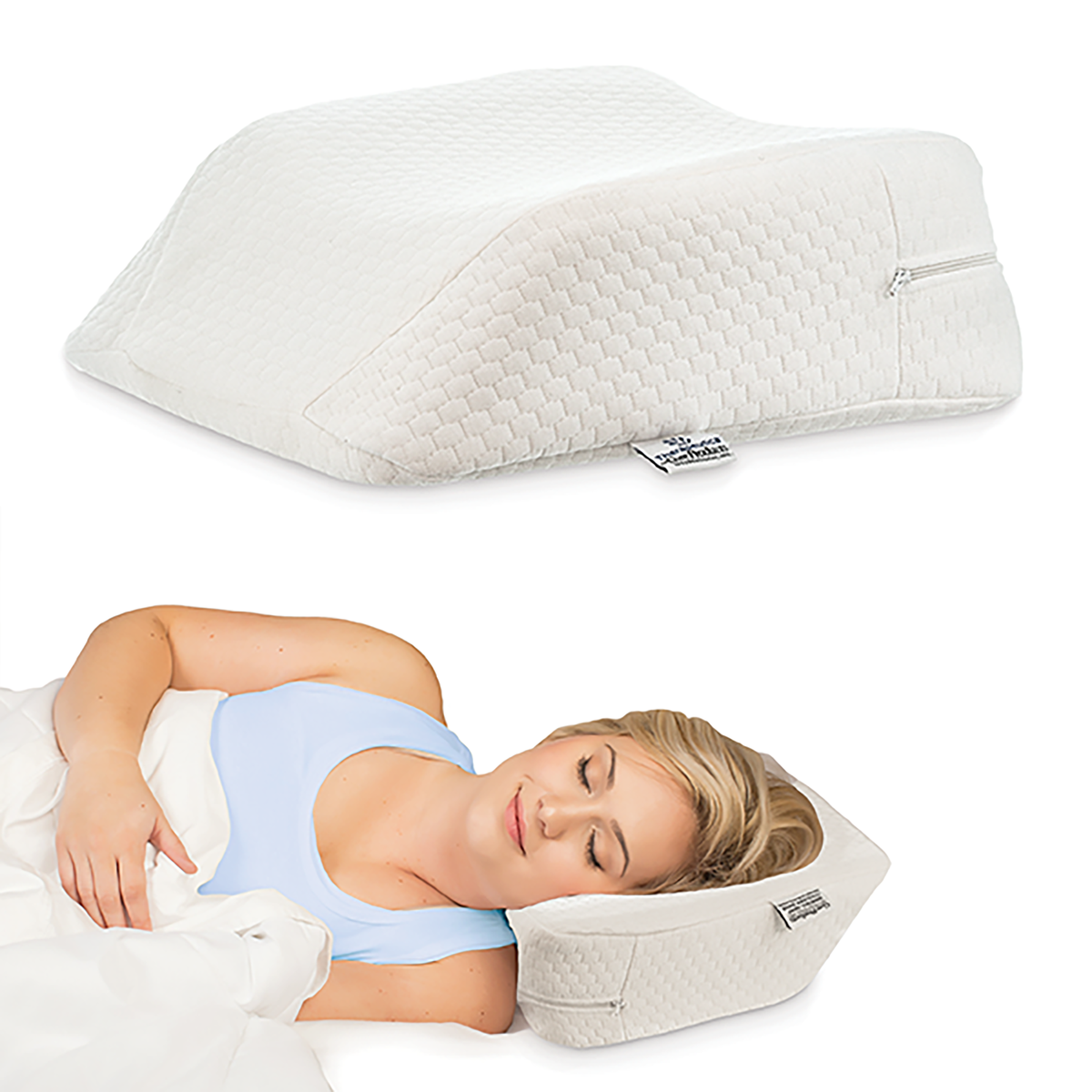 Dr Pillow Memory Foam Knee Pillow for Side Sleepers