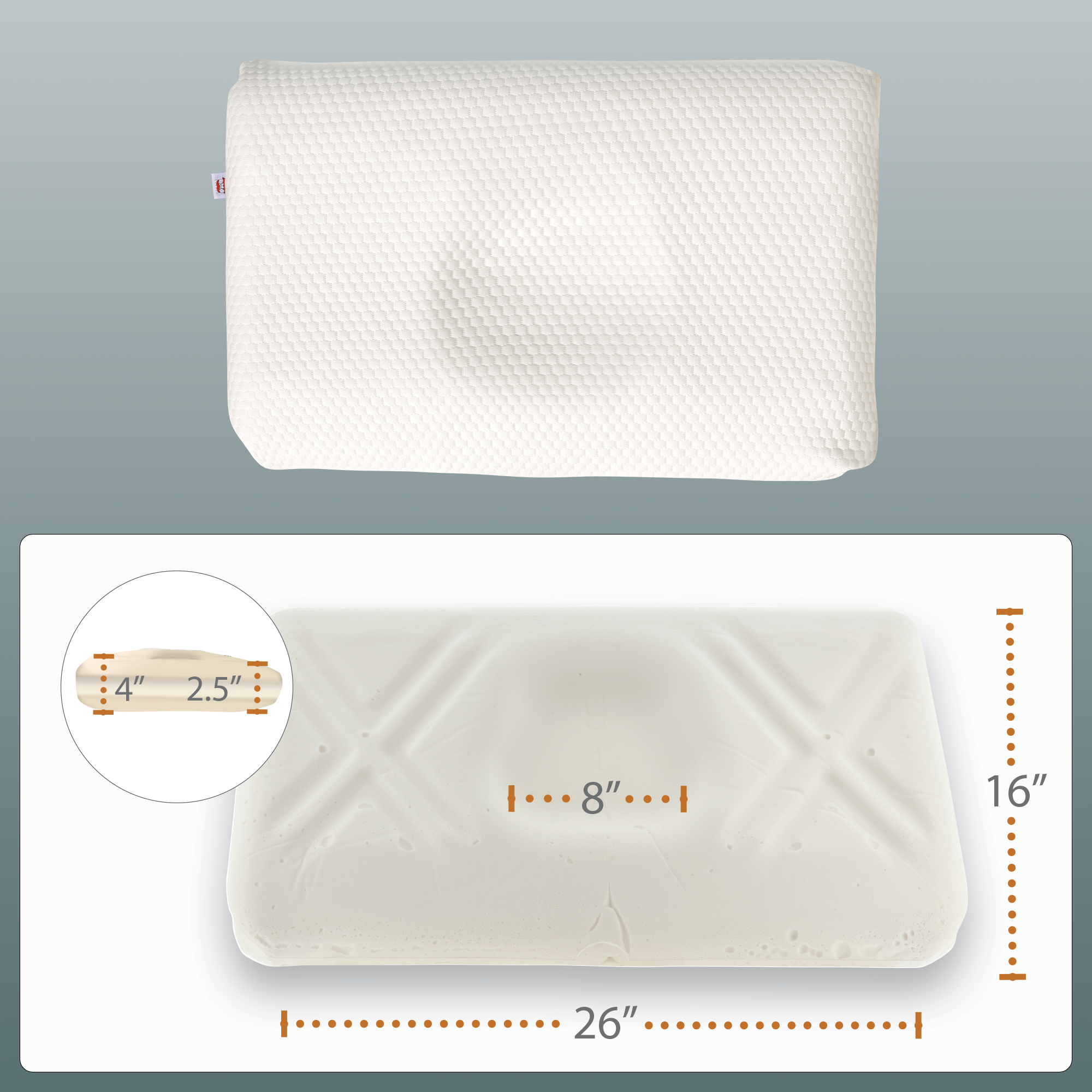 Tri-Core Ultimate Cervical Pillow, Firm Support