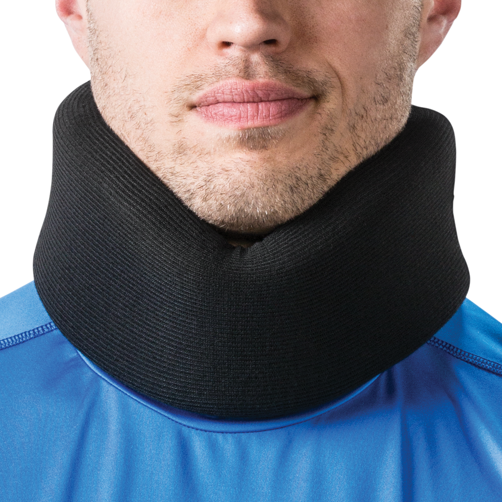 Core Products Soft Foam Cervical Collar Neck Support Brace, Helps Stabilize  Vertebrae & Relieve Spinal Pressure for Men & Women - Black, X-Large Fits